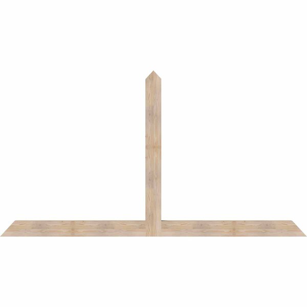 Ekena Millwork Portland Smooth Timber Gable Bracket, Douglas Fir, 108"W x 58"H x 3 1/2"D x 5 1/2"F, 13/12 Pitch GBW108X58X0406POR00SDF - main